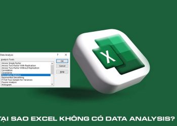 Tại sao Excel không có data analysis?