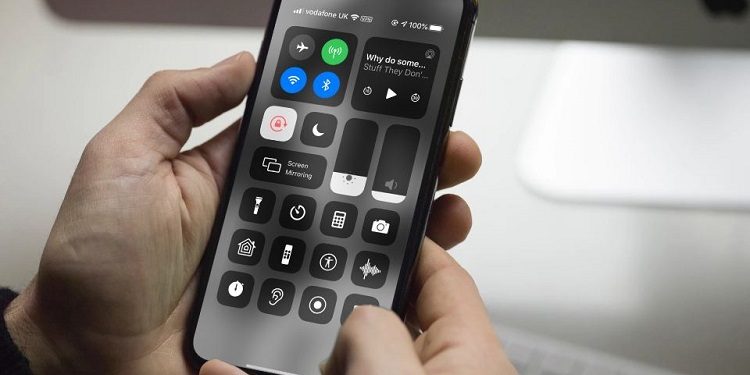 Trung tâm điều khiển iPhone bị mất