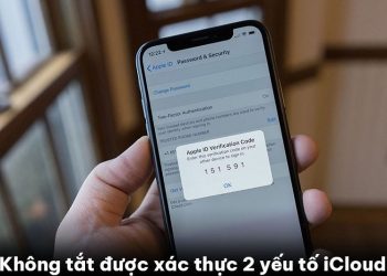 Không tắt được xác thực 2 yếu tố iCloud