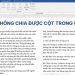 Lỗi không chia được cột trong Word