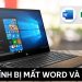 Máy tính bị mất Word và Excel