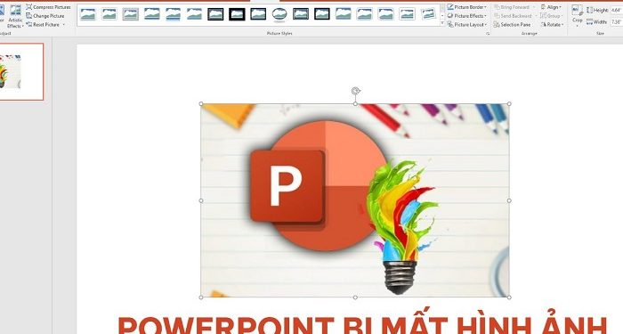 PowerPoint bị mất hình ảnh