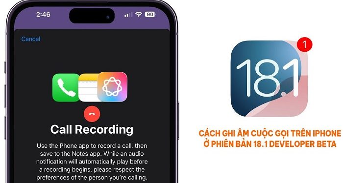 cách ghi âm cuộc gọi trên iPhone