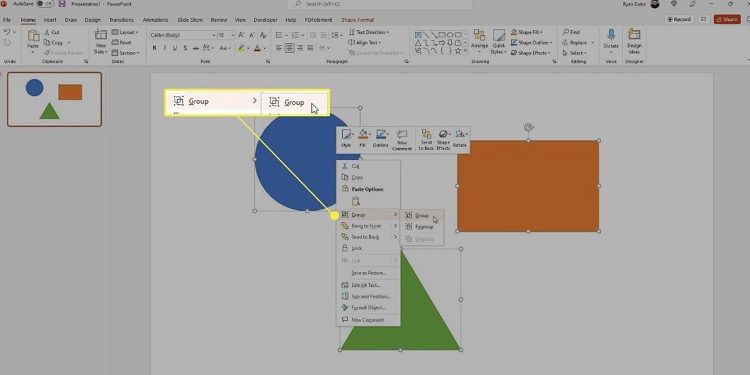 Giải đáp tại sao không Group được trong PowerPoint