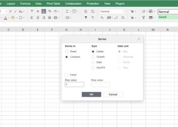 Không hiện fill series được trong Excel