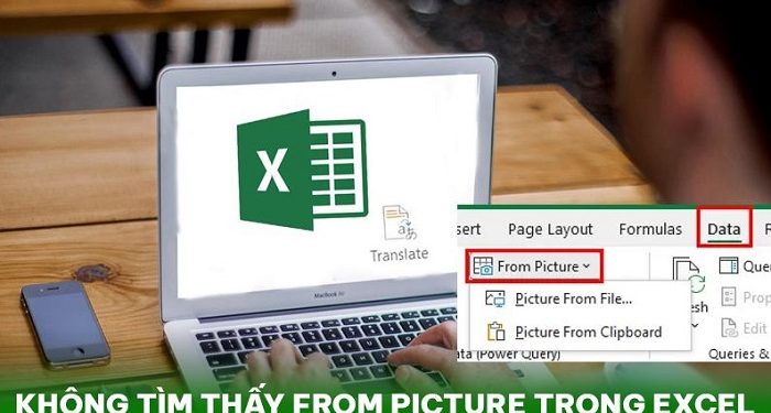 không tìm thấy From Picture trong Excel