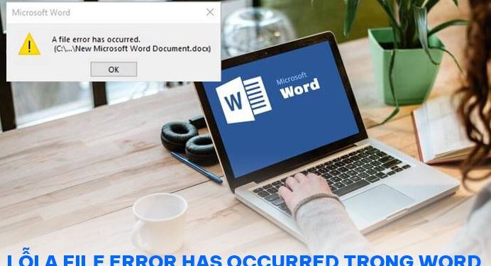 Lỗi a file error has occurred trong Word