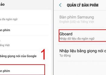 Lỗi hiển thị quản lý bàn phím