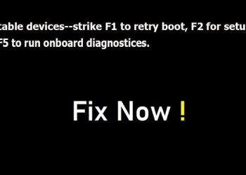 Máy tính báo lỗi F1 F2 F5