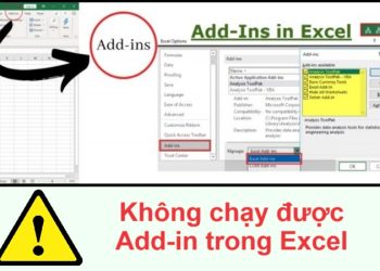 Sửa lỗi Không chạy được Add-in trong Excel nhanh