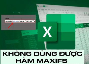 Không dùng được hàm MAXIFS