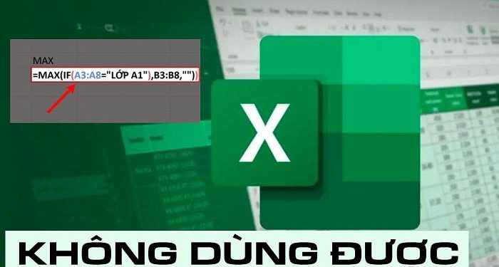 Không dùng được hàm MAXIFS
