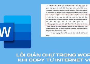 lỗi giản chữ trong Word khi copy từ internet