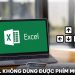 Excel không dùng được phím mũi tên