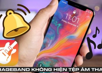 GarageBand không hiện tệp âm thanh