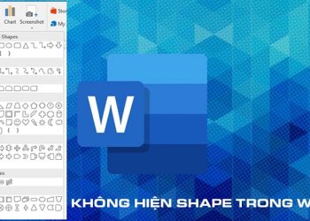 không hiện shape trong Word