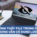 Không thấy file trong ổ đĩa nhưng vẫn có dung lượng