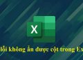 Lỗi không ẩn được cột trong Excel
