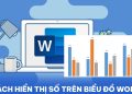 cách hiển thị số trên biểu đồ Word