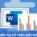 cách hiển thị số trên biểu đồ Word