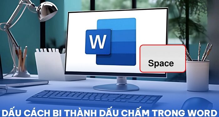 dấu cách bị thành dấu chấm trong Word