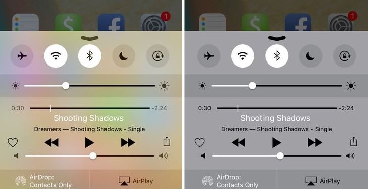 giảm độ trong suốt iPhone