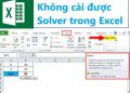 Không cài được Solver trong Excel phải làm sao?