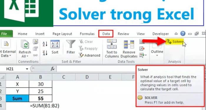 Không cài được Solver trong Excel phải làm sao?