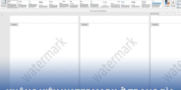 không hiện watermark ở trang bìa