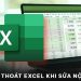 lỗi tự thoát Excel khi sửa nội dung
