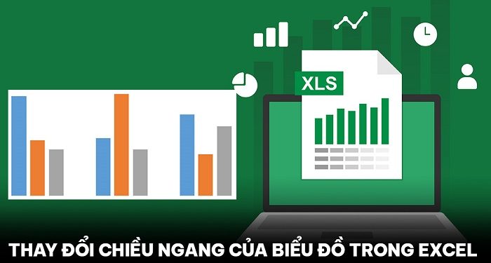 Thay đổi chiều ngang của biểu đồ trong Excel