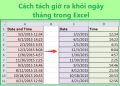 Cách tách giờ ra khỏi ngày tháng trong Excel cực dễ