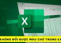 Lỗi không đổi được màu chữ trong Excel