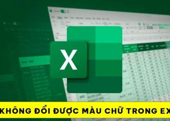 Lỗi không đổi được màu chữ trong Excel