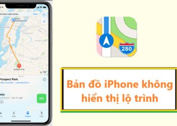 bản đồ iPhone không hiển thị lộ trình