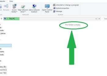 Lỗi This folder is empty