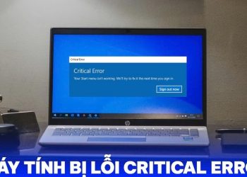 máy tính bị lỗi critical error
