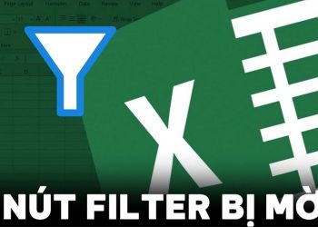 nút Filter bị mờ