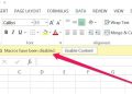 Sửa lỗi macro have been disabled trong Excel