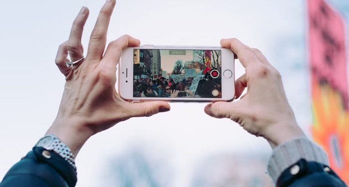 Chế độ slow motion trên iPhone bị chớp