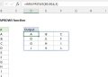 Excel không có hàm WRAPROWS