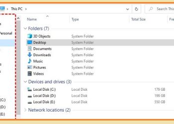 File Explorer bị mất thanh bên trái