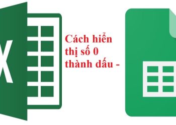 hiển thị số 0 bằng dấu –