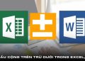 viết dấu cộng trên trừ dưới trong Excel, Word