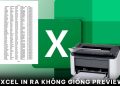 Excel in ra không giống preview