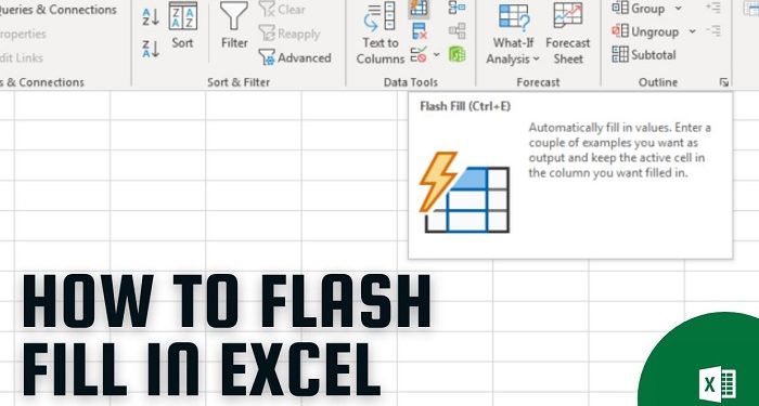 Excel không có flash fill