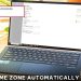 Set time zone automatically bị ẩn