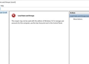 Win 11 không có Local users and groups