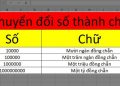 Đọc số tiền bằng chữ trong Excel không cần Add-in