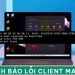 Máy tính báo lỗi client mac addr